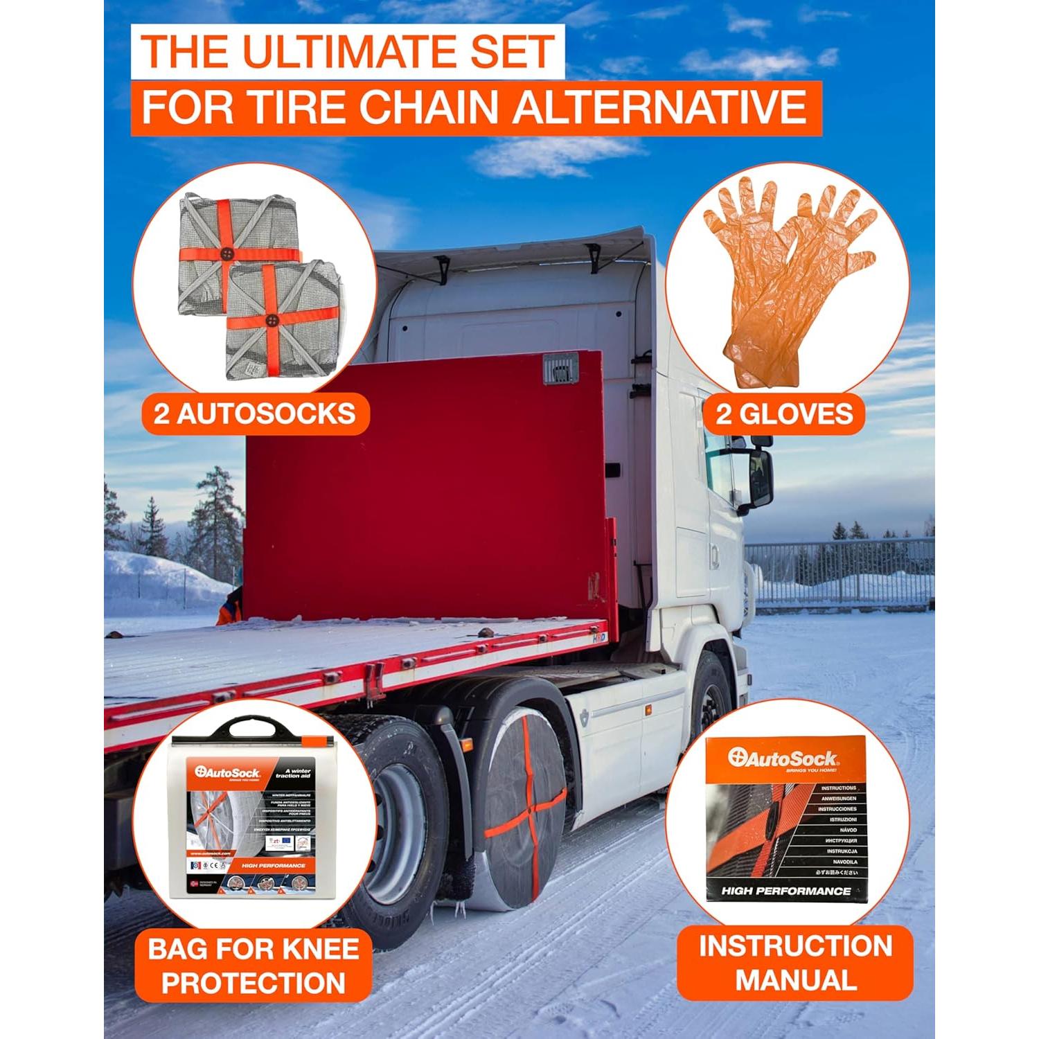 AutoSock AL64 - Calcetines de Nieve para Camiones y Autobuses