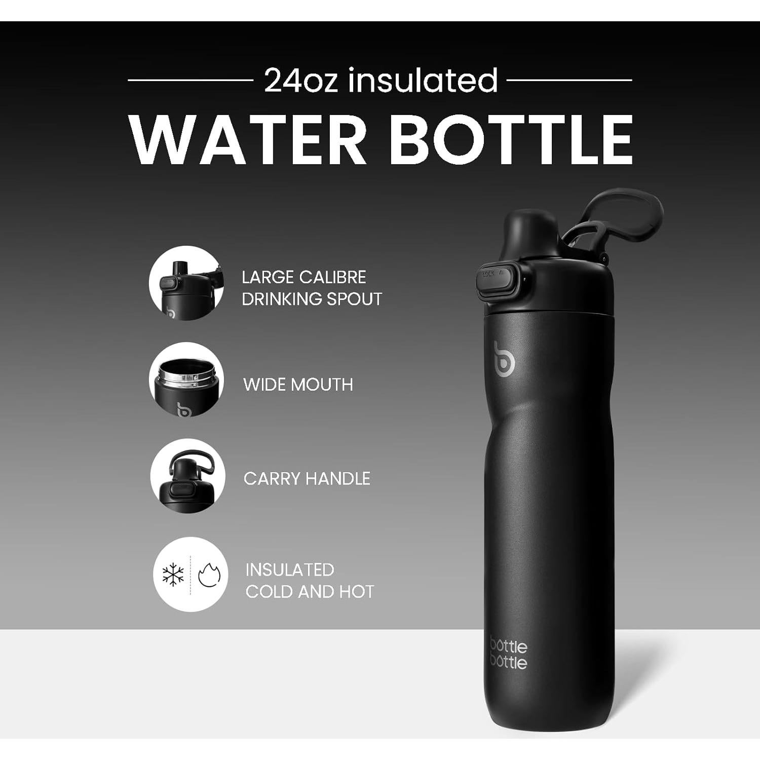 Botella de Agua Aislada 680 ml Acero Inoxidable BOTELLA BOTELLA