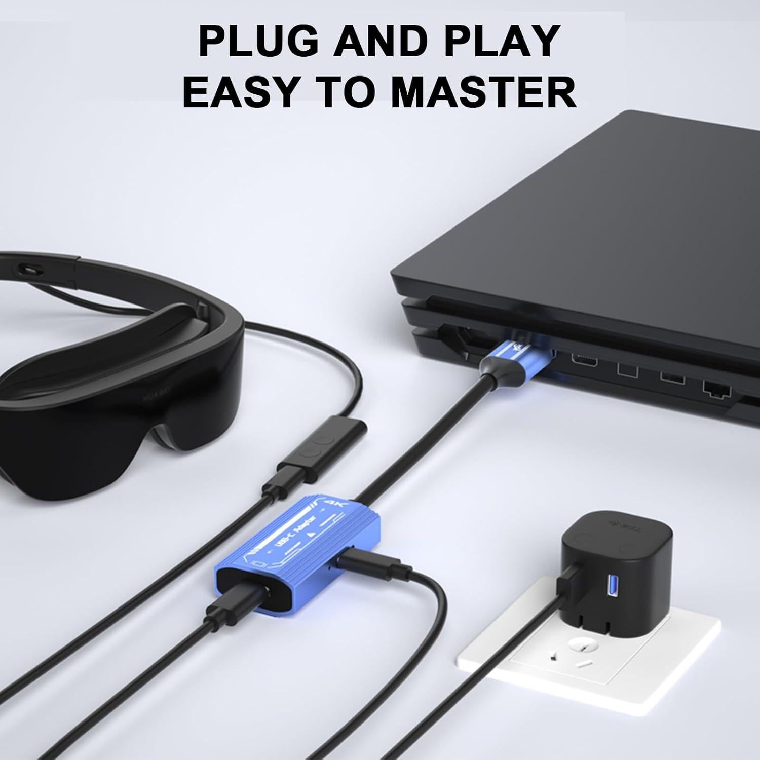 Adaptador HDMI a USB-C 4K 60Hz 100W porporen H161