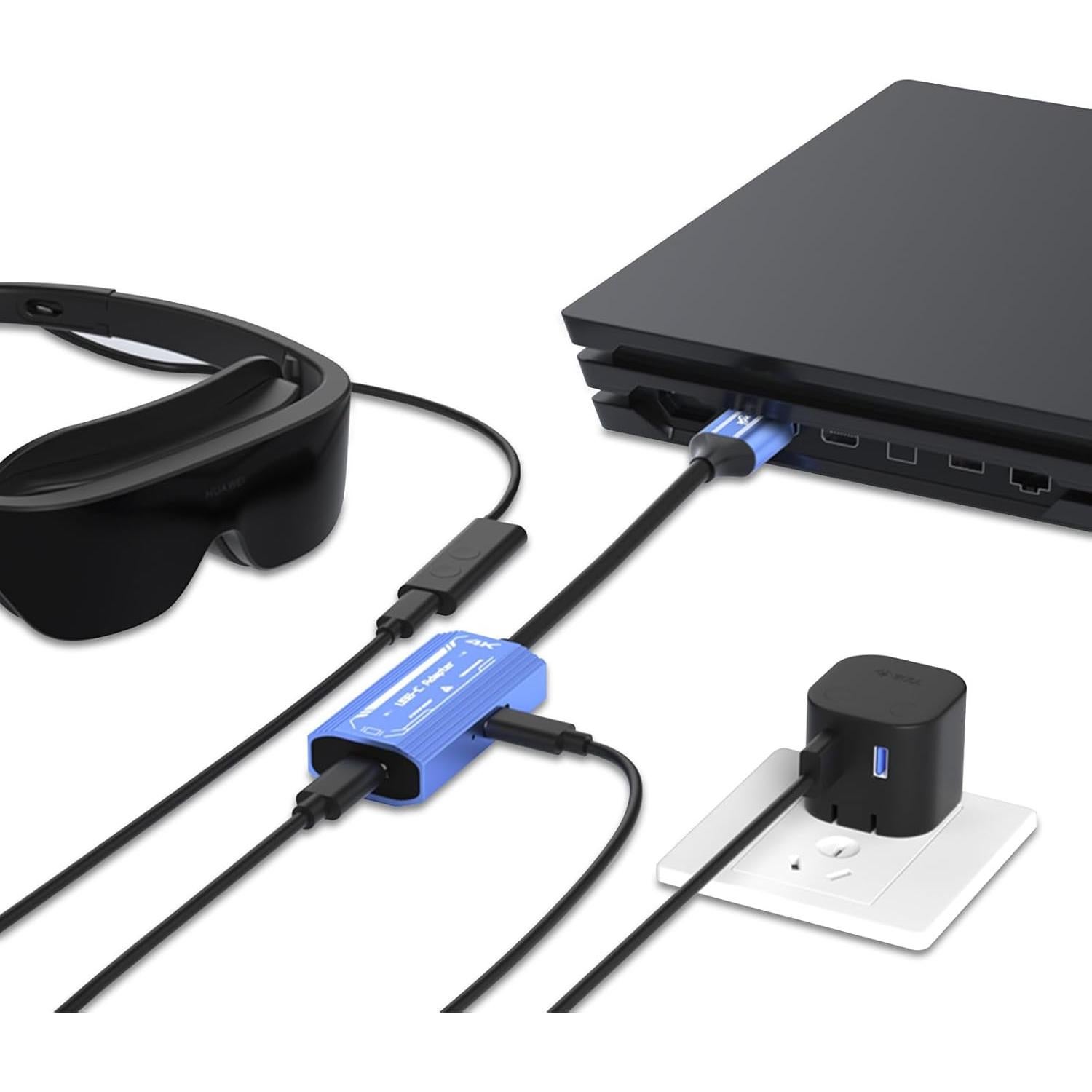 Adaptador HDMI a USB-C 4K 60Hz 100W porporen H161