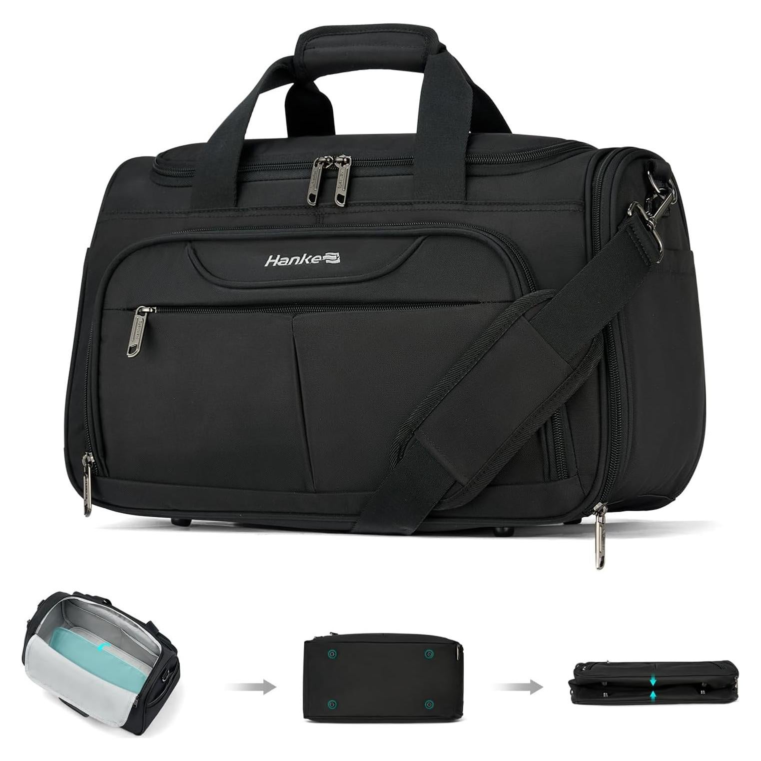 Bolsa de Mano Hanke Plegable para Equipaje de Cabina 42x21x26cm