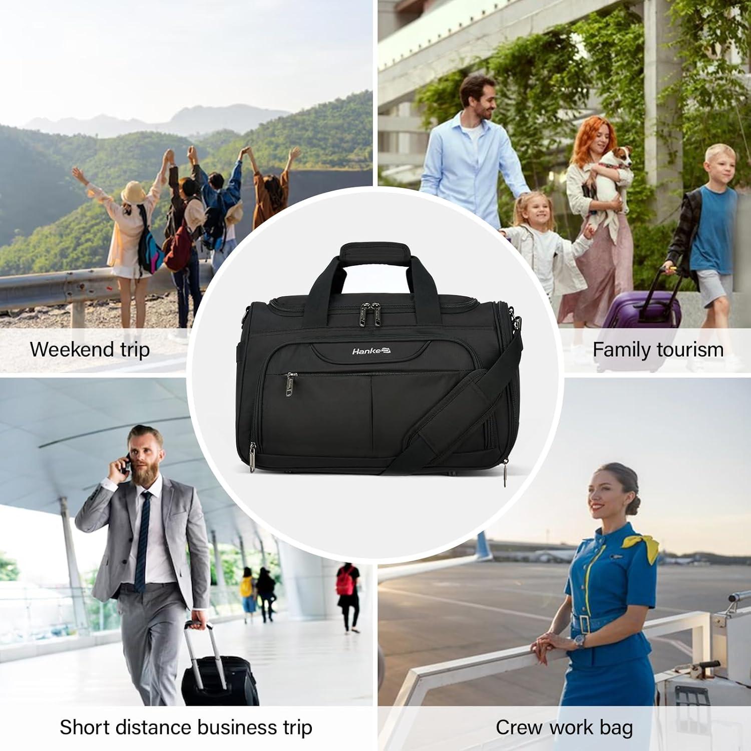 Bolsa de Mano Hanke Plegable para Equipaje de Cabina 42x21x26cm