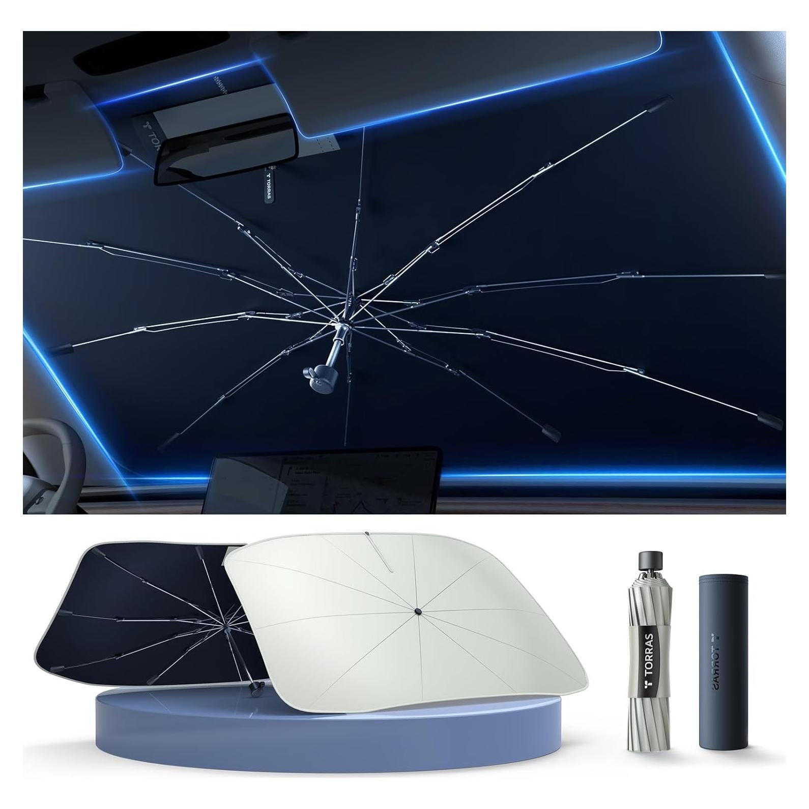 Sombrilla para Parabrisas TORRAS TS-ZYS-3 137x79cm Plegable