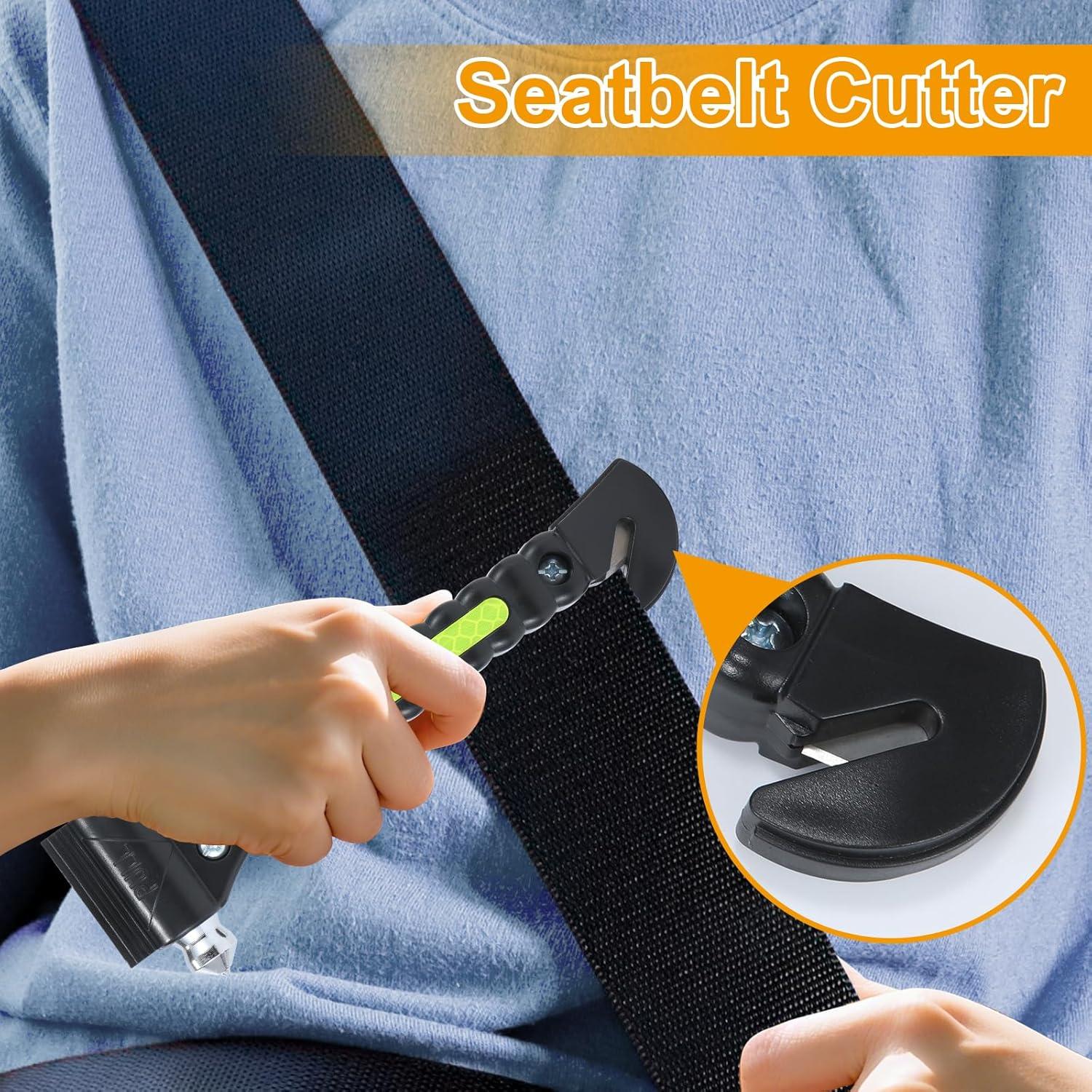 Herramienta de Escape de Emergencia Yiader 2-en-1 Rompe Vidrios y Cortador de Cinturón