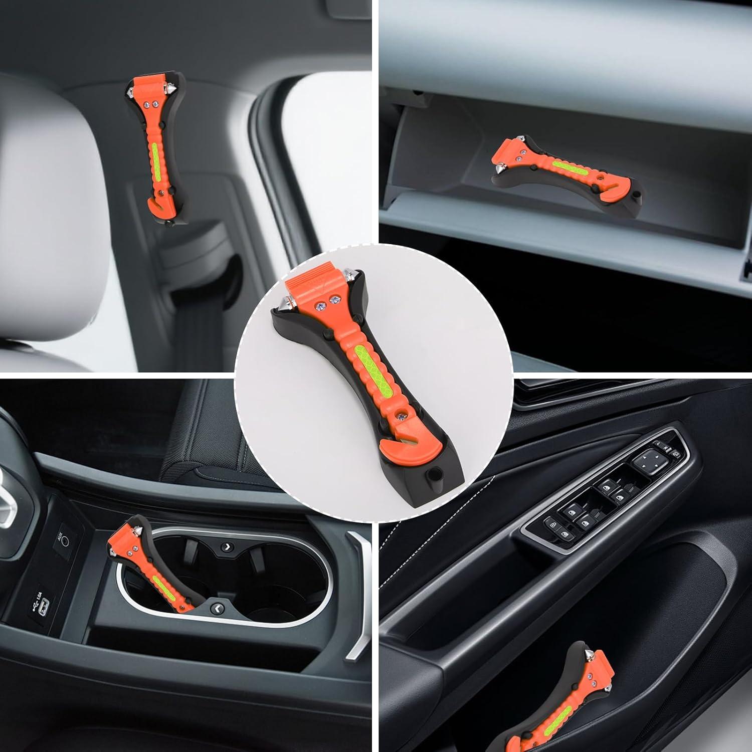 Herramienta de Escape de Emergencia Yiader 2-en-1 Rompe Vidrios y Cortador de Cinturón