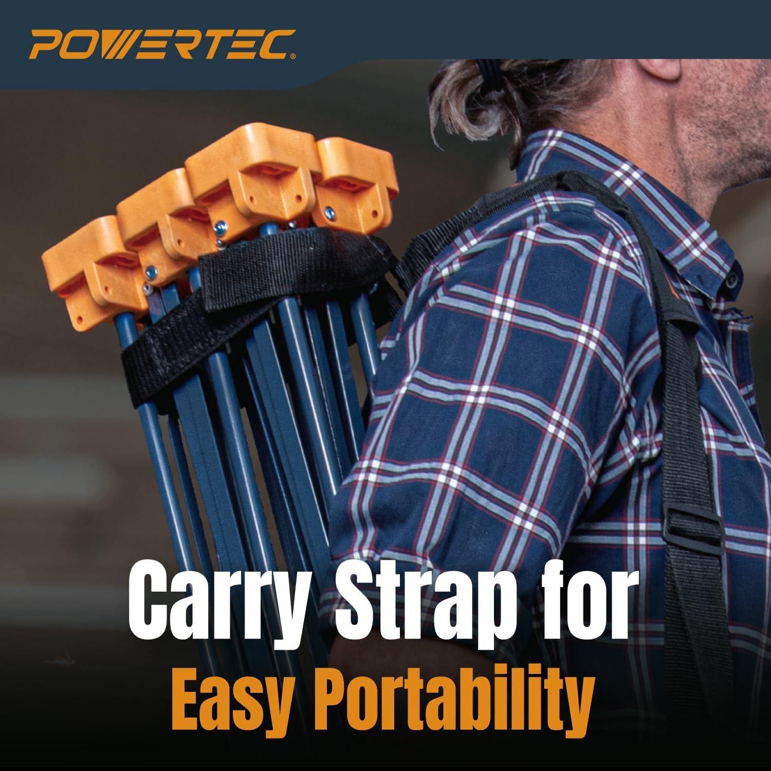 Banco de Trabajo PORTÁTIL POWERTEC 2x4ft Plegable 1134kg