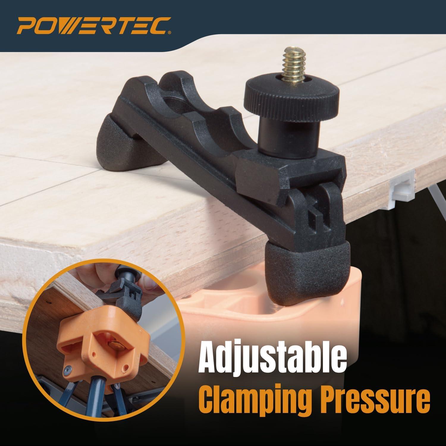 Banco de Trabajo PORTÁTIL POWERTEC 2x4ft Plegable 1134kg