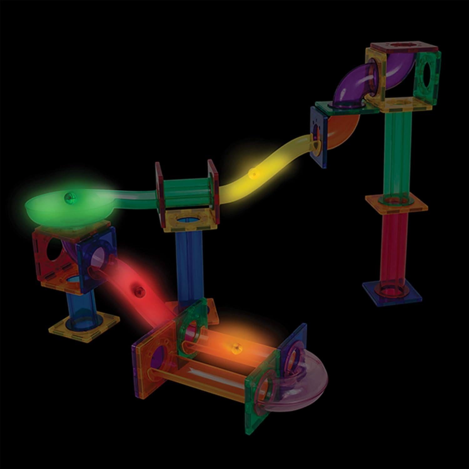 PicassoTiles 8pc Canicas LED Brillantes Activadas por Movimiento