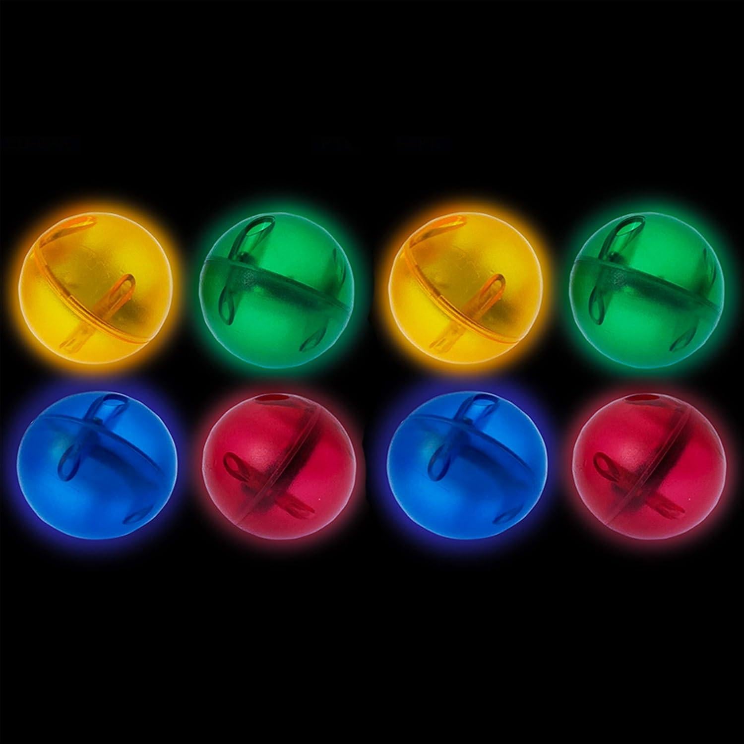 PicassoTiles 8pc Canicas LED Brillantes Activadas por Movimiento