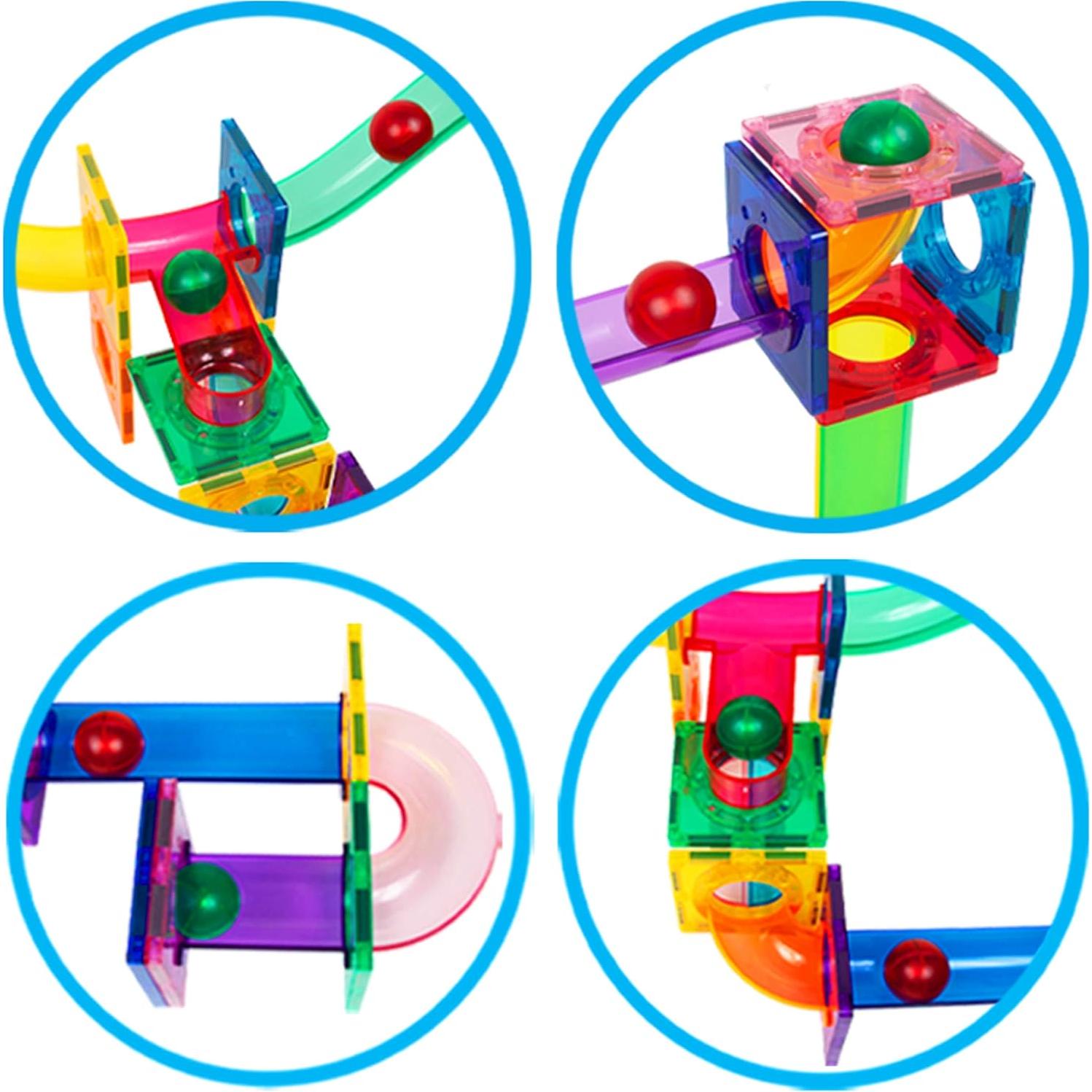 PicassoTiles 8pc Canicas LED Brillantes Activadas por Movimiento