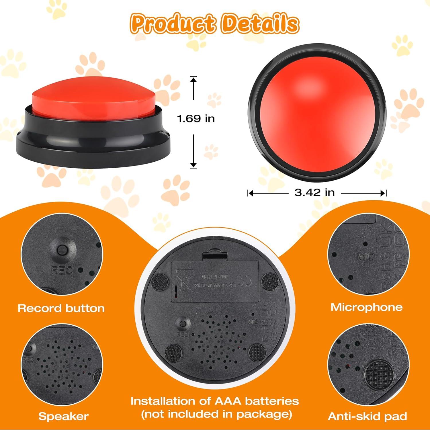 Botones de Comunicación para Mascotas EEPYOCB - Set de 4