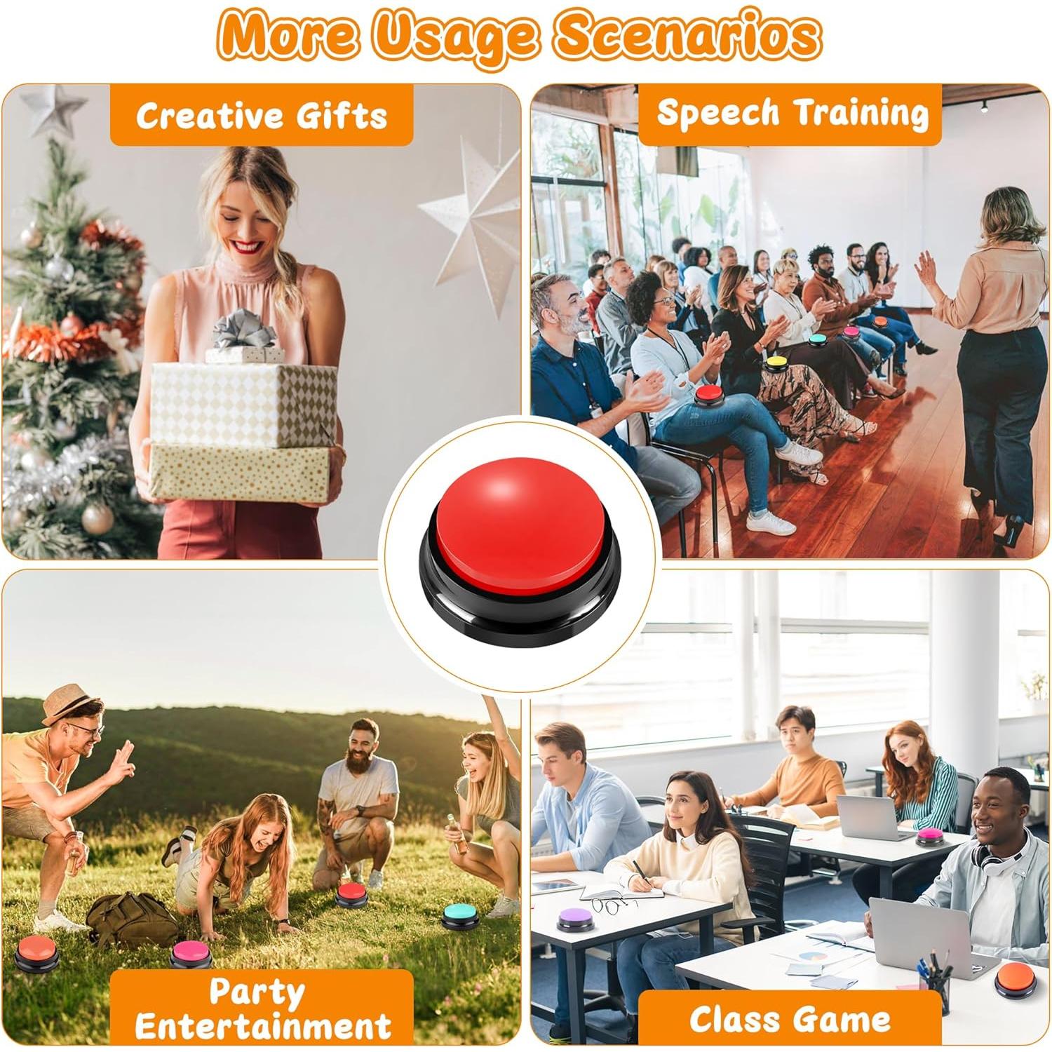 Botones de Comunicación para Mascotas EEPYOCB - Set de 4