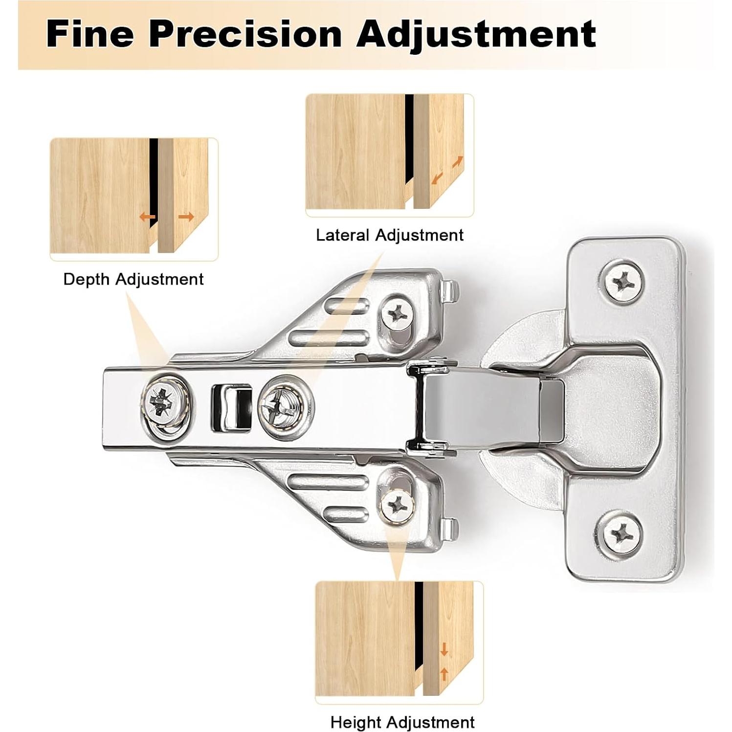 Bisagras Ocultas Probrico 105° con Cierre Suave - 1 Par
