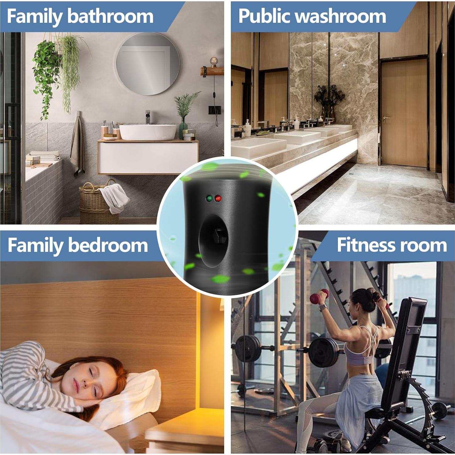 Dispensador de Fragancia Automático 4-Pack Waren&Huis Negro