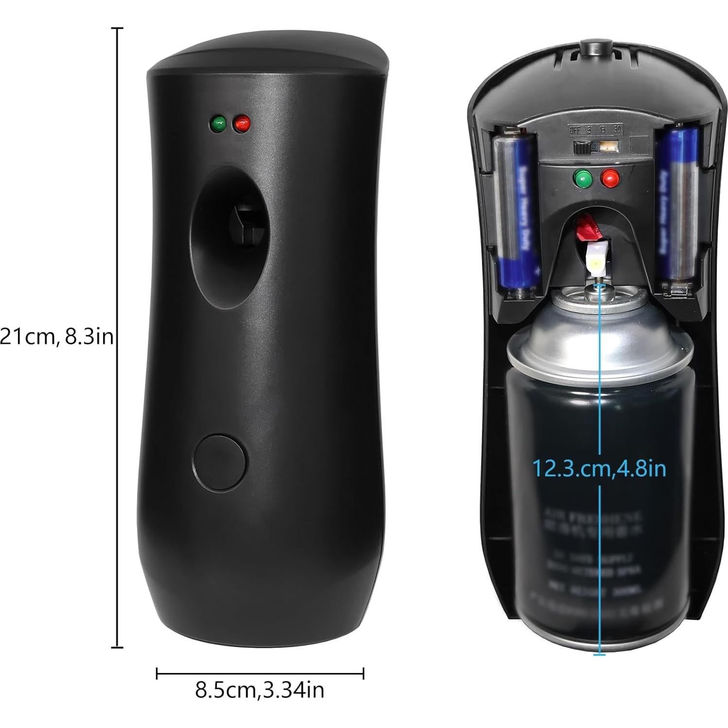 Dispensador de Fragancia Automático 4-Pack Waren&Huis Negro