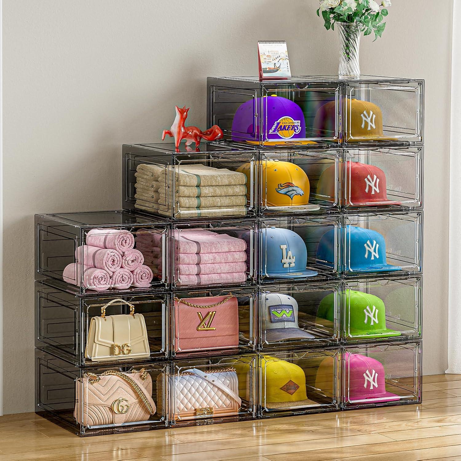 Caja Organizadora de Gorras ZHAIXIAONIAN 4 Piezas Transparente