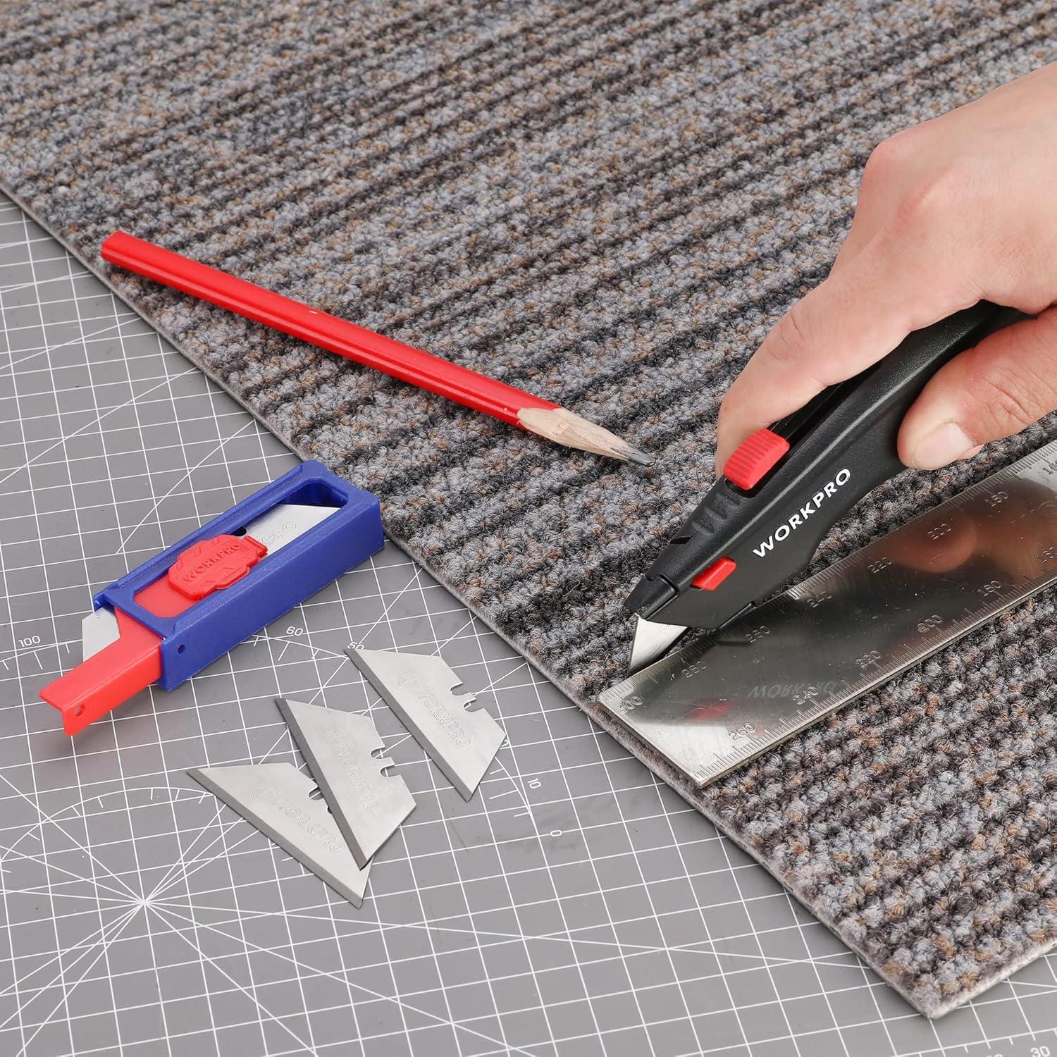 Cortador Utilitario WORKPRO con 10 Hojas Recubiertas de Diamante