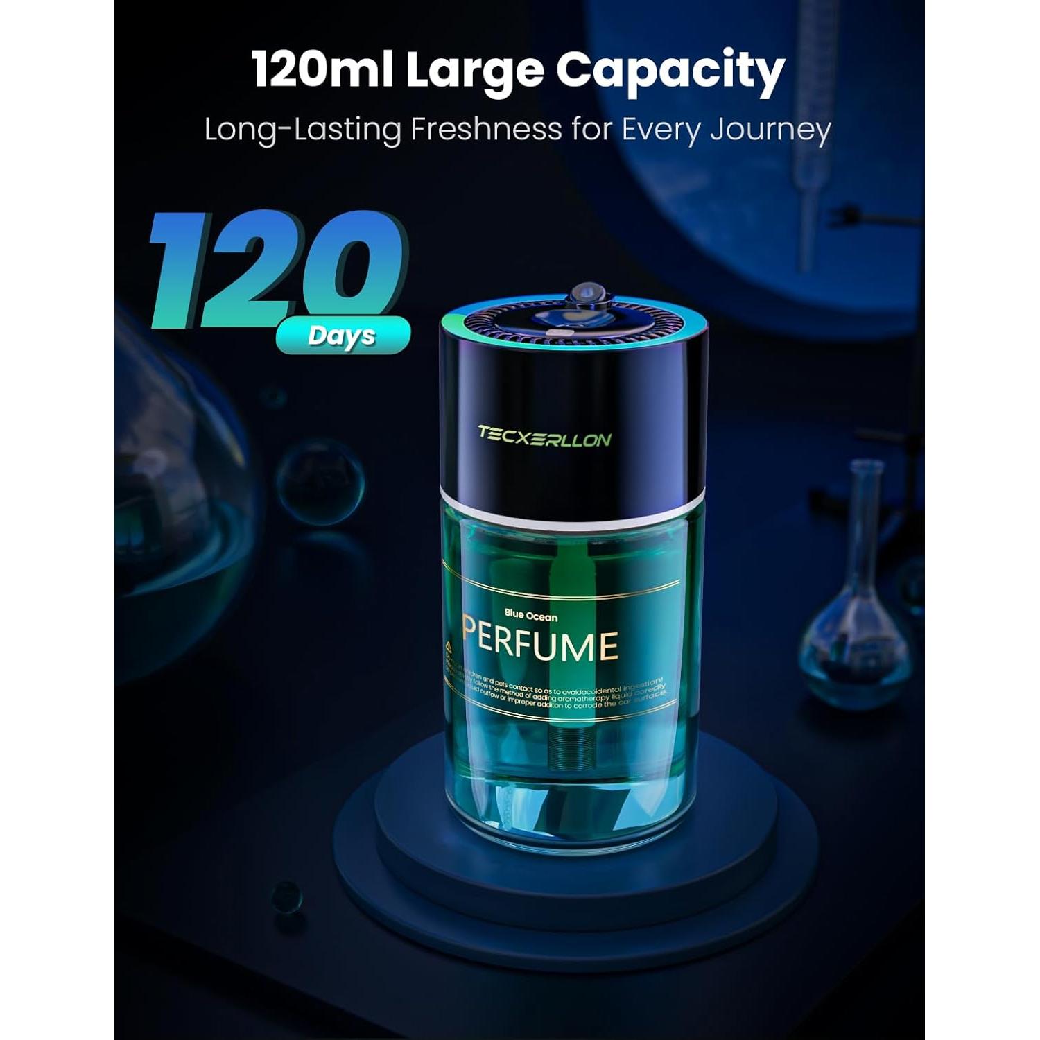 Ambientador de Auto TECXERLLON 120ml con Luz Estrellada RGB