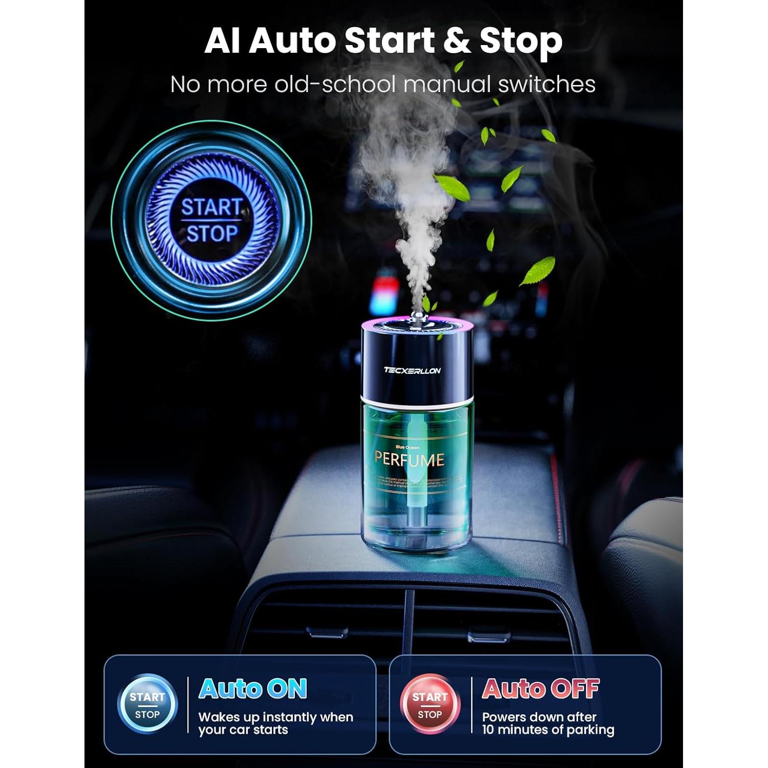 Ambientador de Auto TECXERLLON 120ml con Luz Estrellada RGB