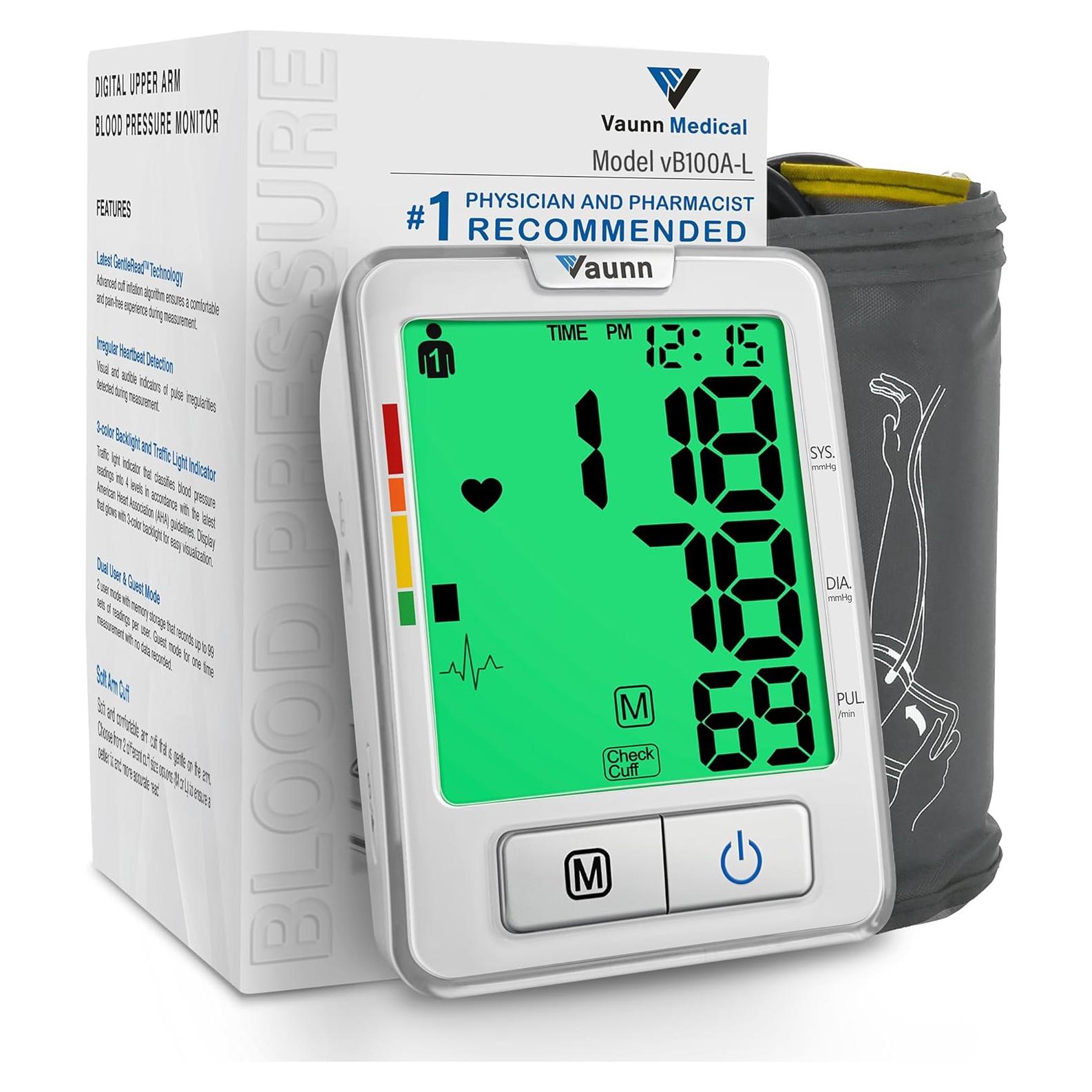 Monitor Automático de Presión Arterial Vaunn Medical Grande 32-52 cm