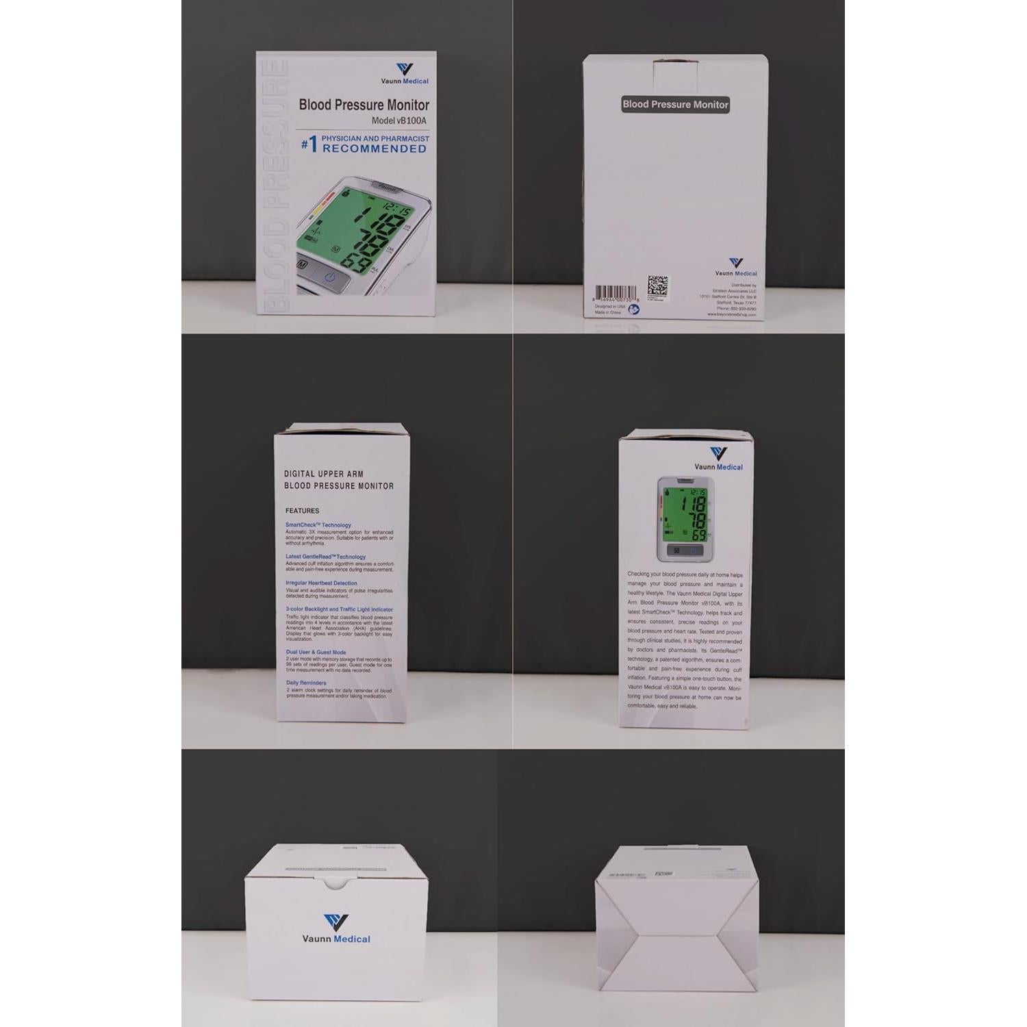 Monitor Automático de Presión Arterial Vaunn Medical Grande 32-52 cm