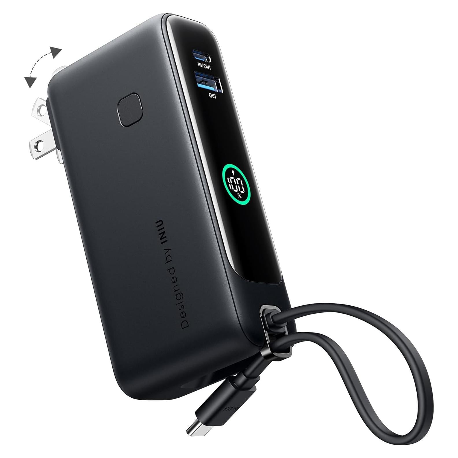 Cargador Portátil INIU 10000mAh 30W Carga Rápida USB-C