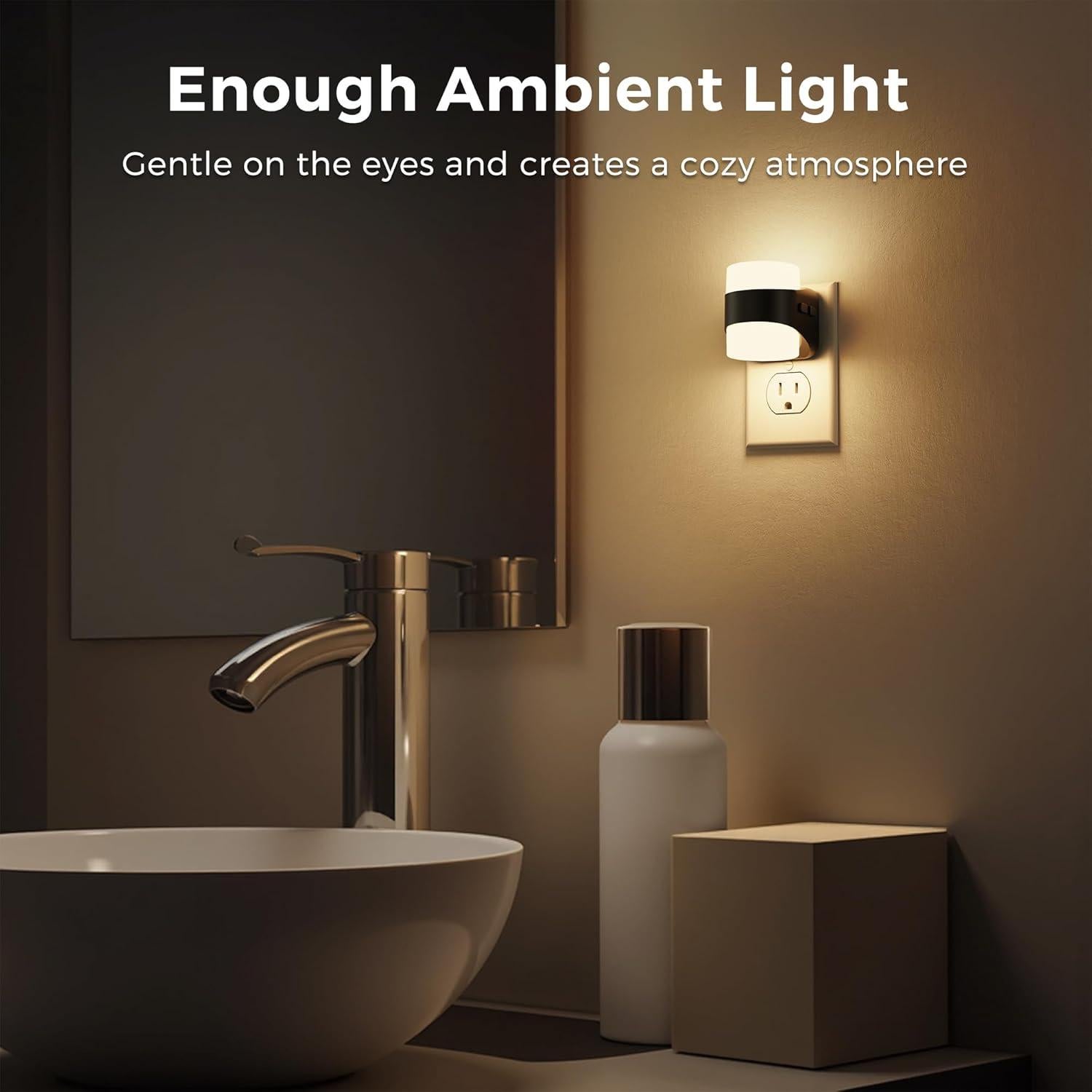 L LOHAS LED Luces Nocturnas Enchufables Dimmables 1W 2 Pzas