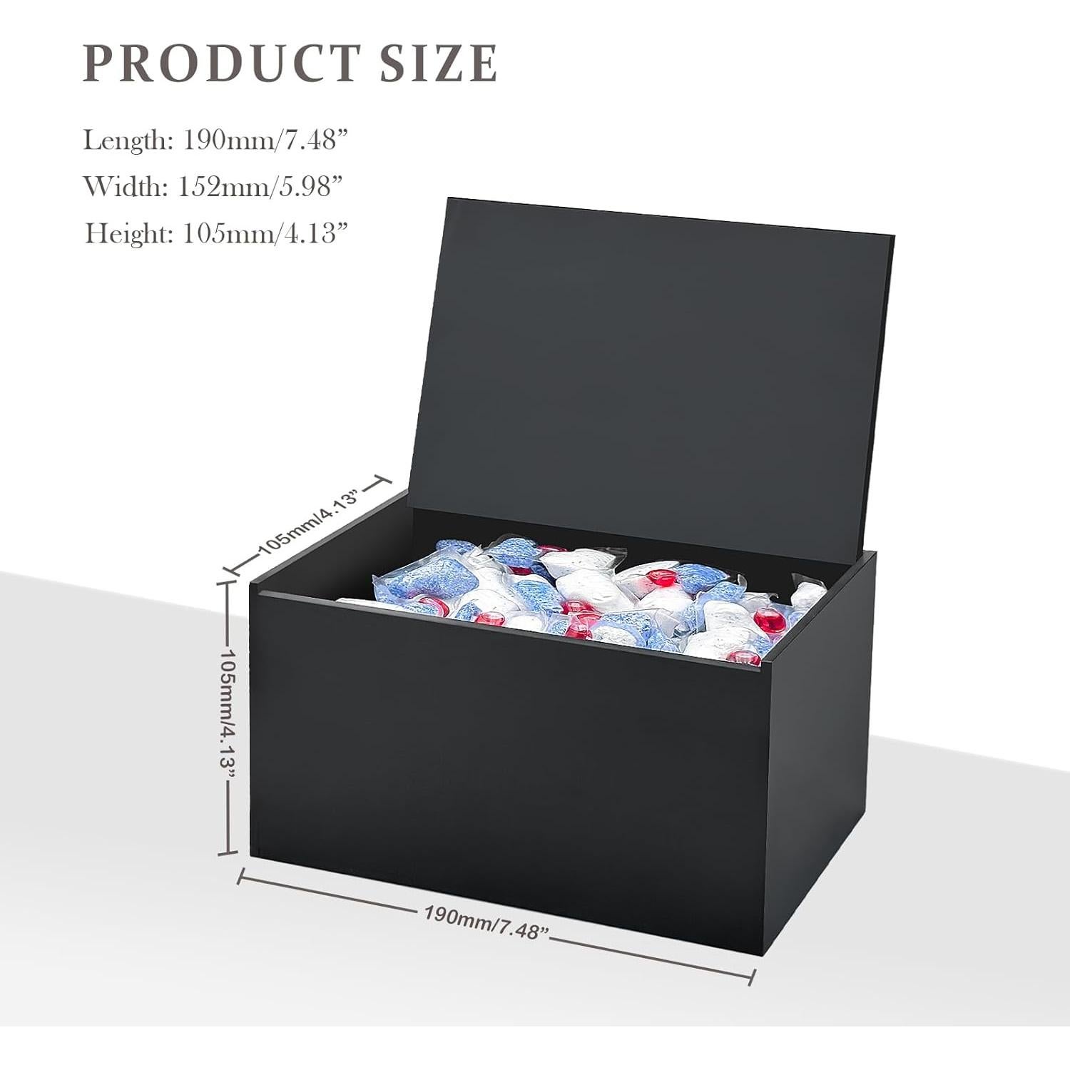 Soporte para Cápsulas de Lavavajillas Bigfety Acrílico Negro