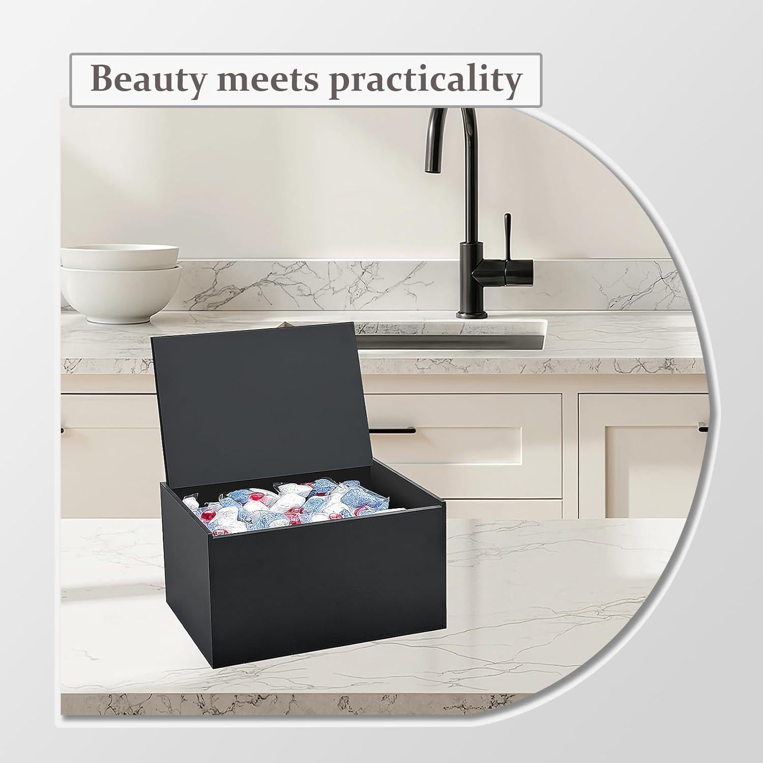 Soporte para Cápsulas de Lavavajillas Bigfety Acrílico Negro