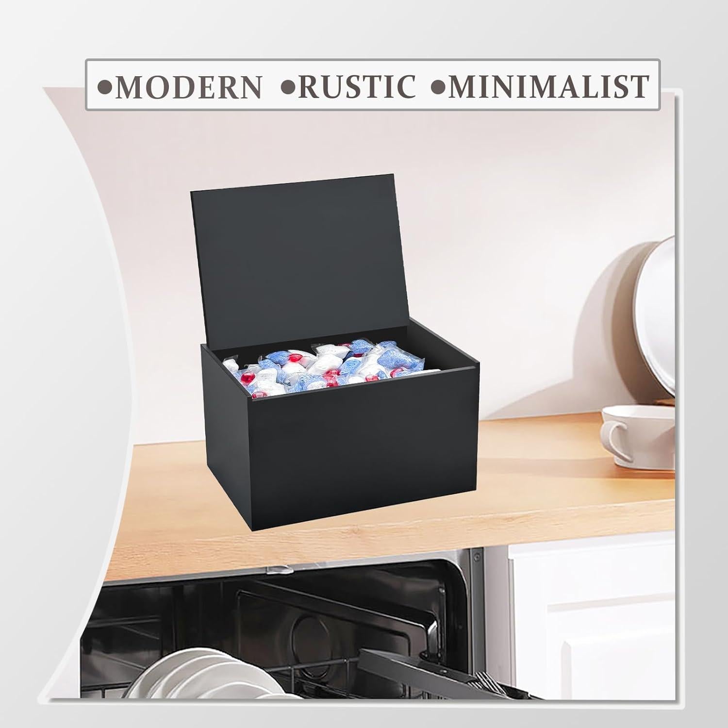 Soporte para Cápsulas de Lavavajillas Bigfety Acrílico Negro