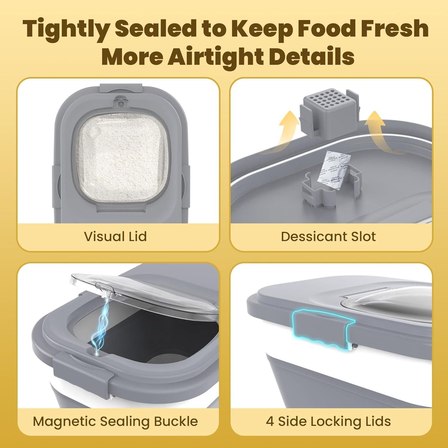 Contenedor de Almacenamiento de Alimentos HOYTAMDAR 20-30 kg