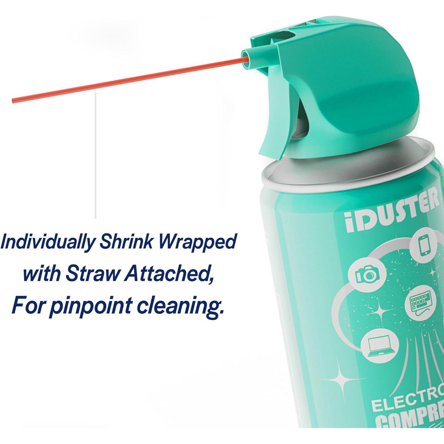 Lata de Aire Comprimido iDuster 283.5g Limpiador Electrónica