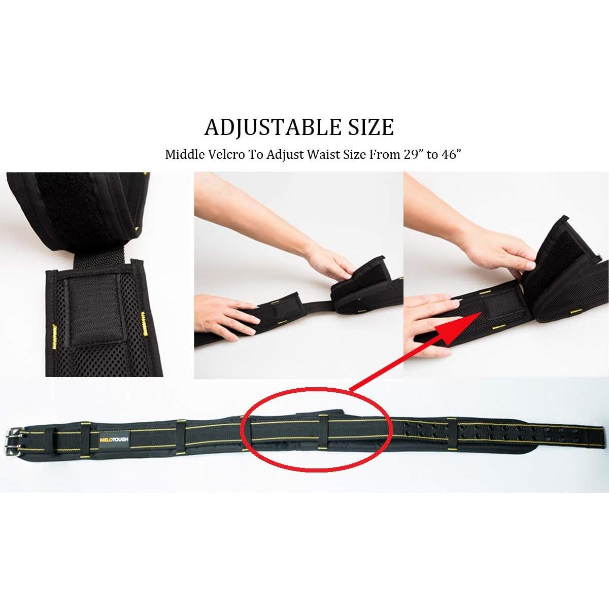 Arnés de Herramientas Melotough WB001 Acolchado Negro