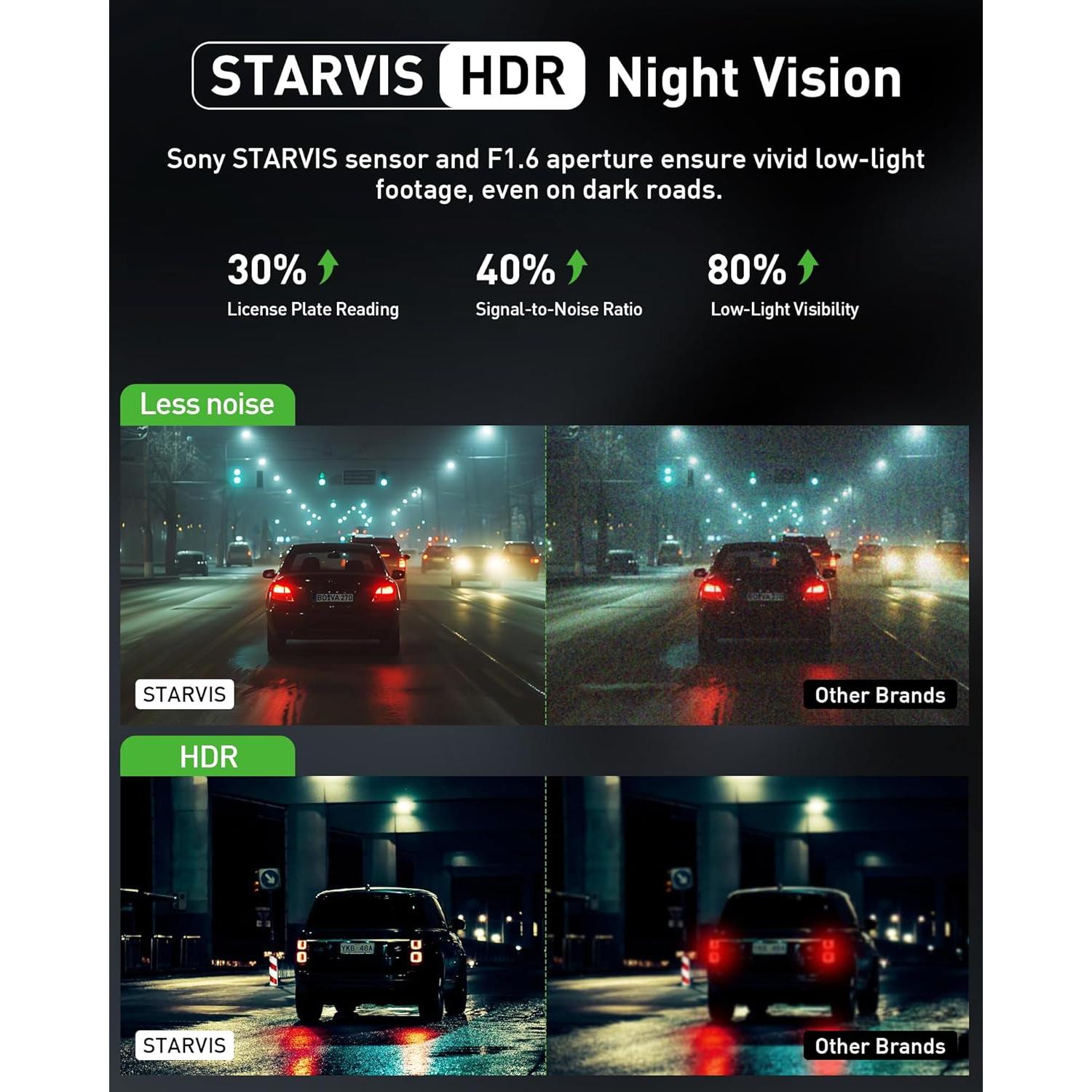 Cámara de tablero dual GMAIPOP 4K + 2K con Wi-Fi y 64GB