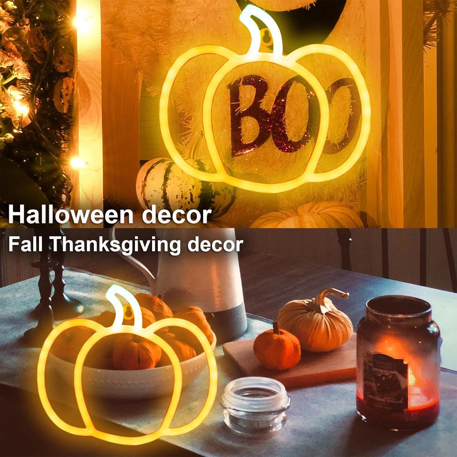 Luz de Calabaza LED YAOZHOU para Halloween y Otoño 21x24cm