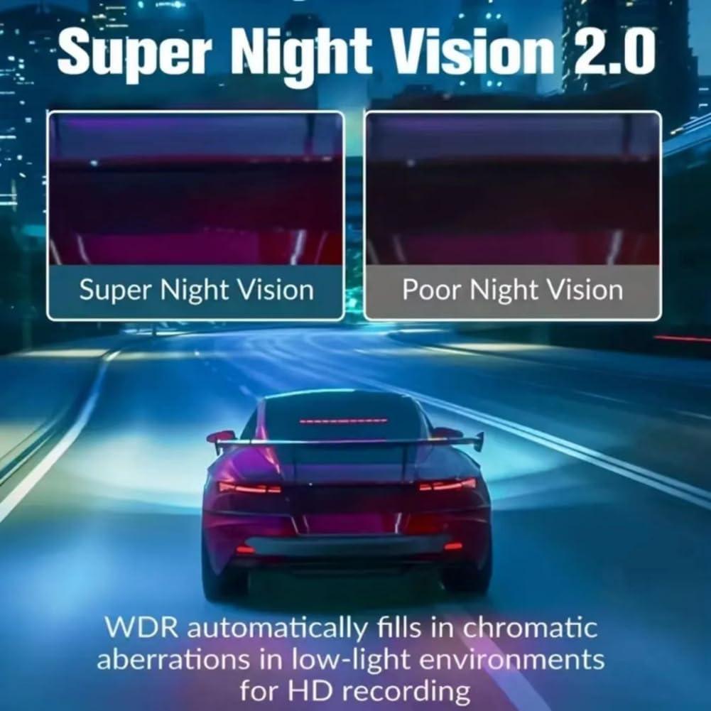 Cámara Dash Shkalacar RM Doble 1080P con Visión Nocturna