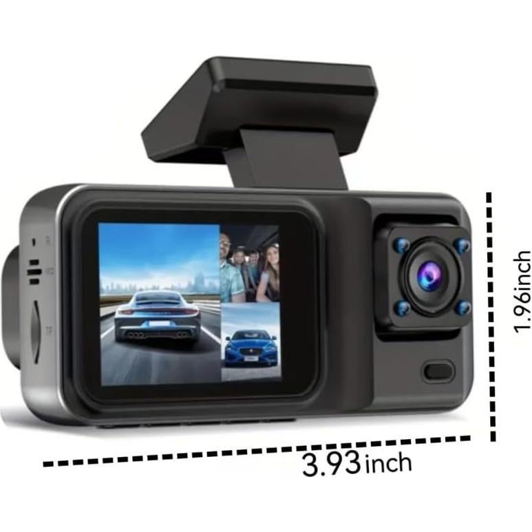 Cámara Dash Shkalacar RM Doble 1080P con Visión Nocturna