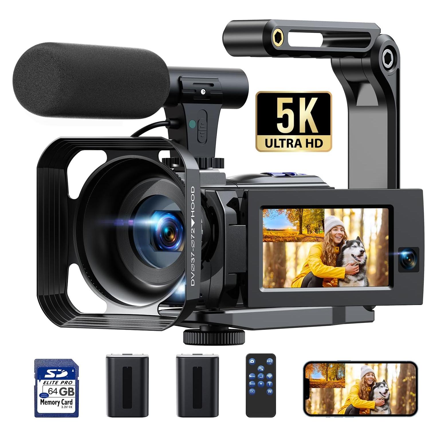 Cámara de Video 5K FIREFOTO AC09 Doble Lente 56MP WiFi