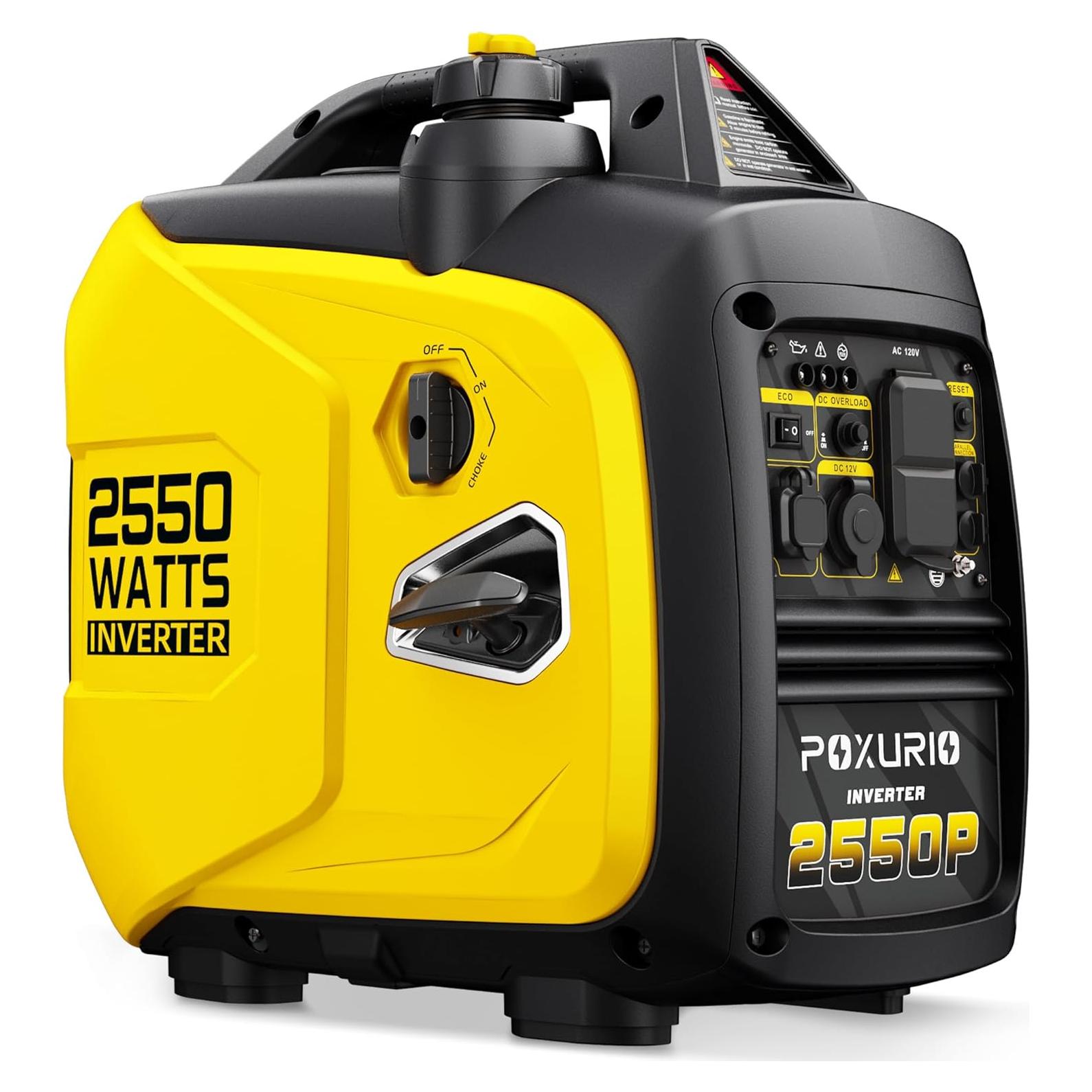 Generador Inversor Portátil POXURIO 2550W Gasolina 4L Silencioso