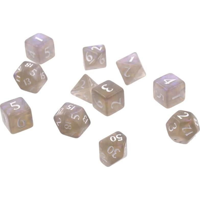 Juego de Dados Eclipse 11 Ultra PRO - Gris Humo - 11 Dados RPG