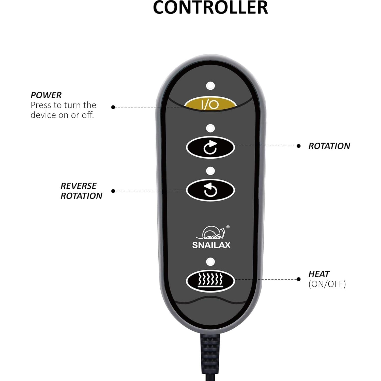 Masajeador de pies eléctrico Snailax con calor y vibración