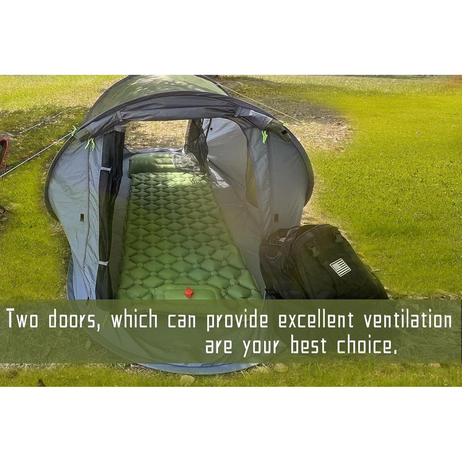 Tienda Pop Up Londtren LT-Tent-Popup-1P Verde Impermeable 1 Persona