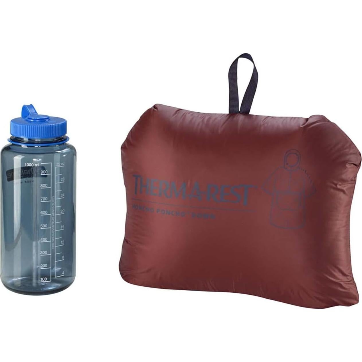 Poncho Honcho de Plumas Therm-a-Rest Unisex Burdeos 539g
