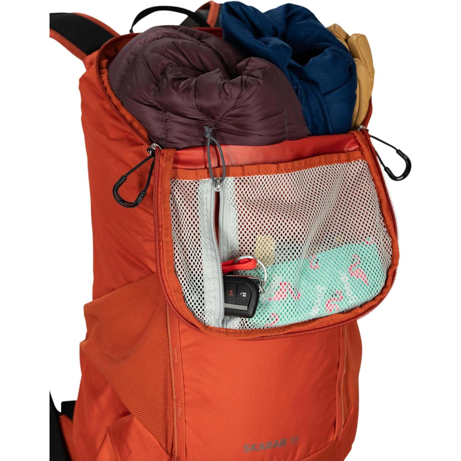 Mochila de Senderismo Osprey Skarab 18L para Hombre Negra