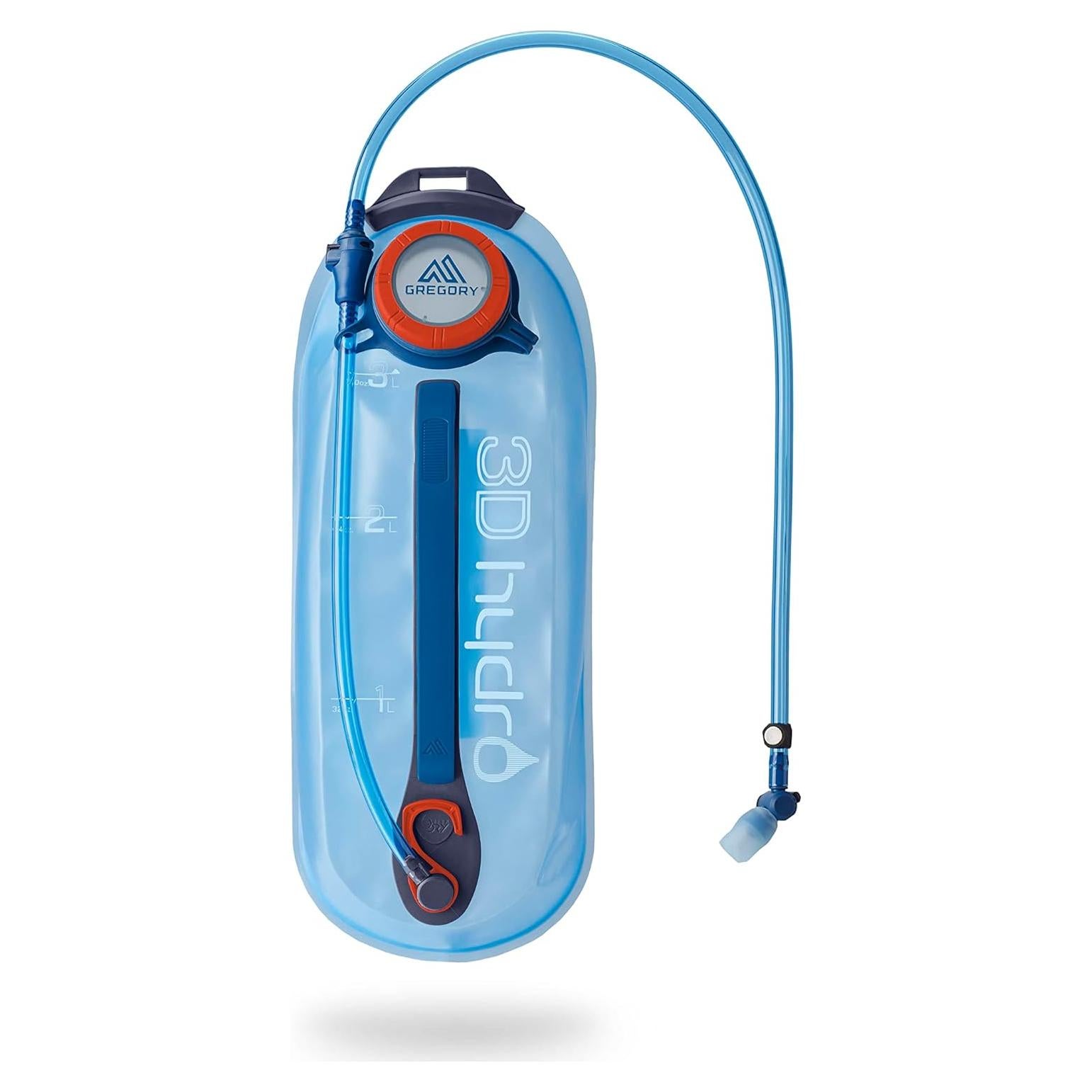 Reservorio de Agua Gregory Hydro 3L para Senderismo Océano/Naranja