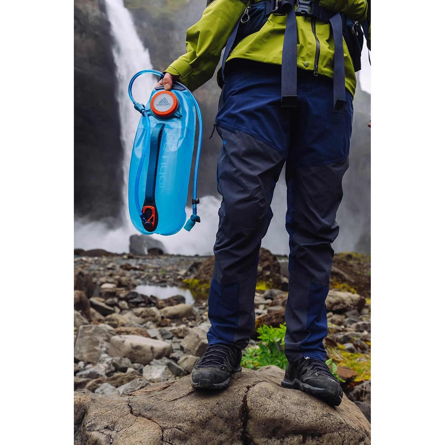 Reservorio de Agua Gregory Hydro 3L para Senderismo Océano/Naranja