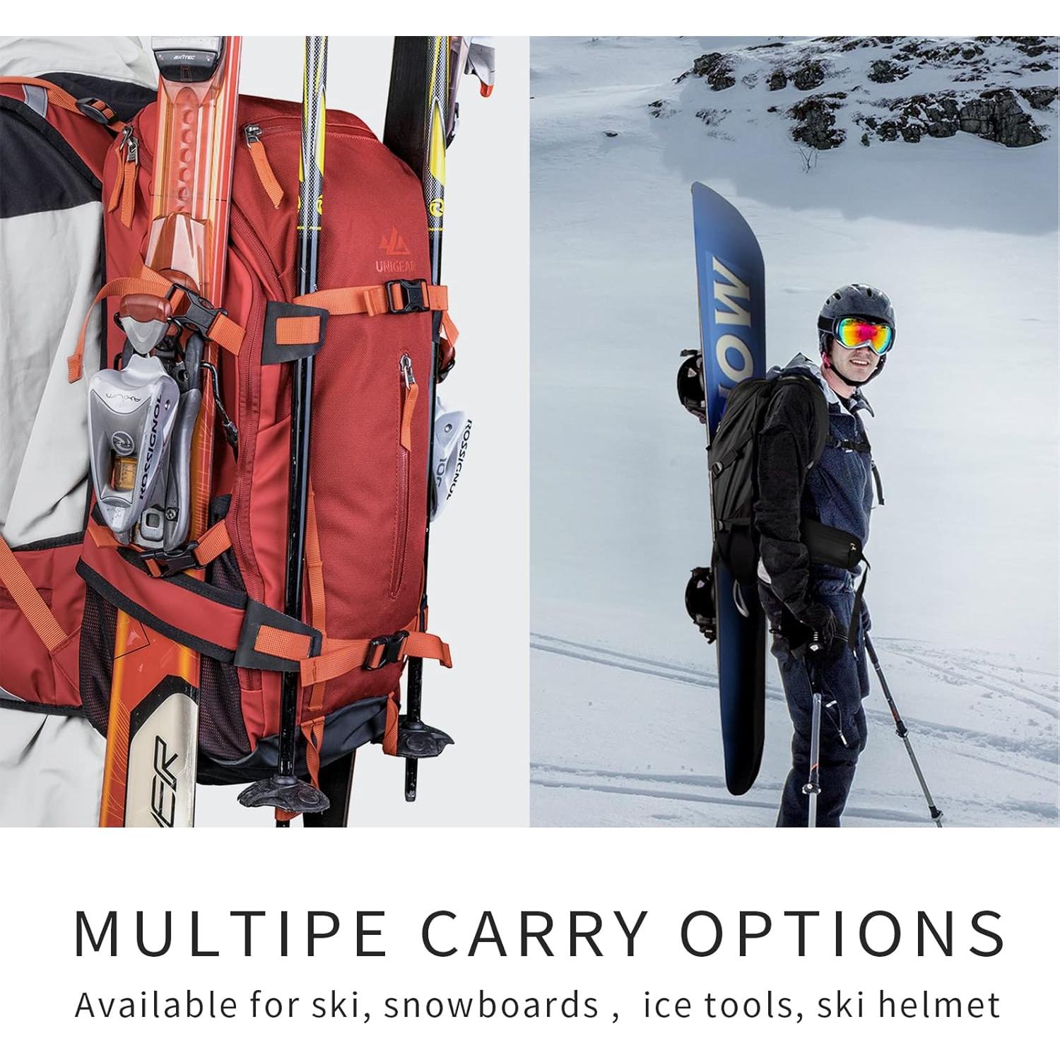 Mochila de Hidratación Unigear 30L para Esquí y Snowboard