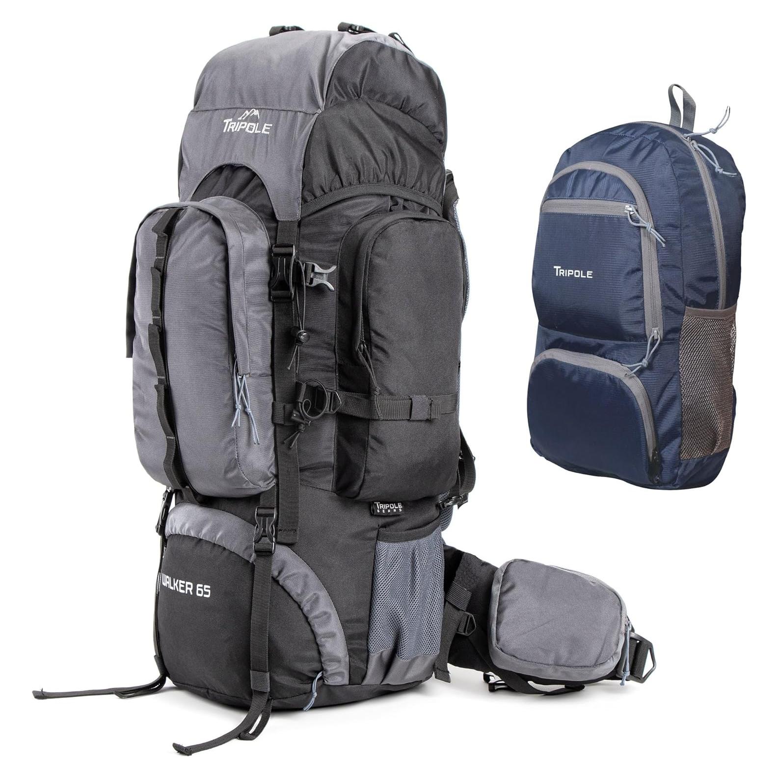 Mochila Tripole Gears 65L con Marco Interno y Plegable 20L