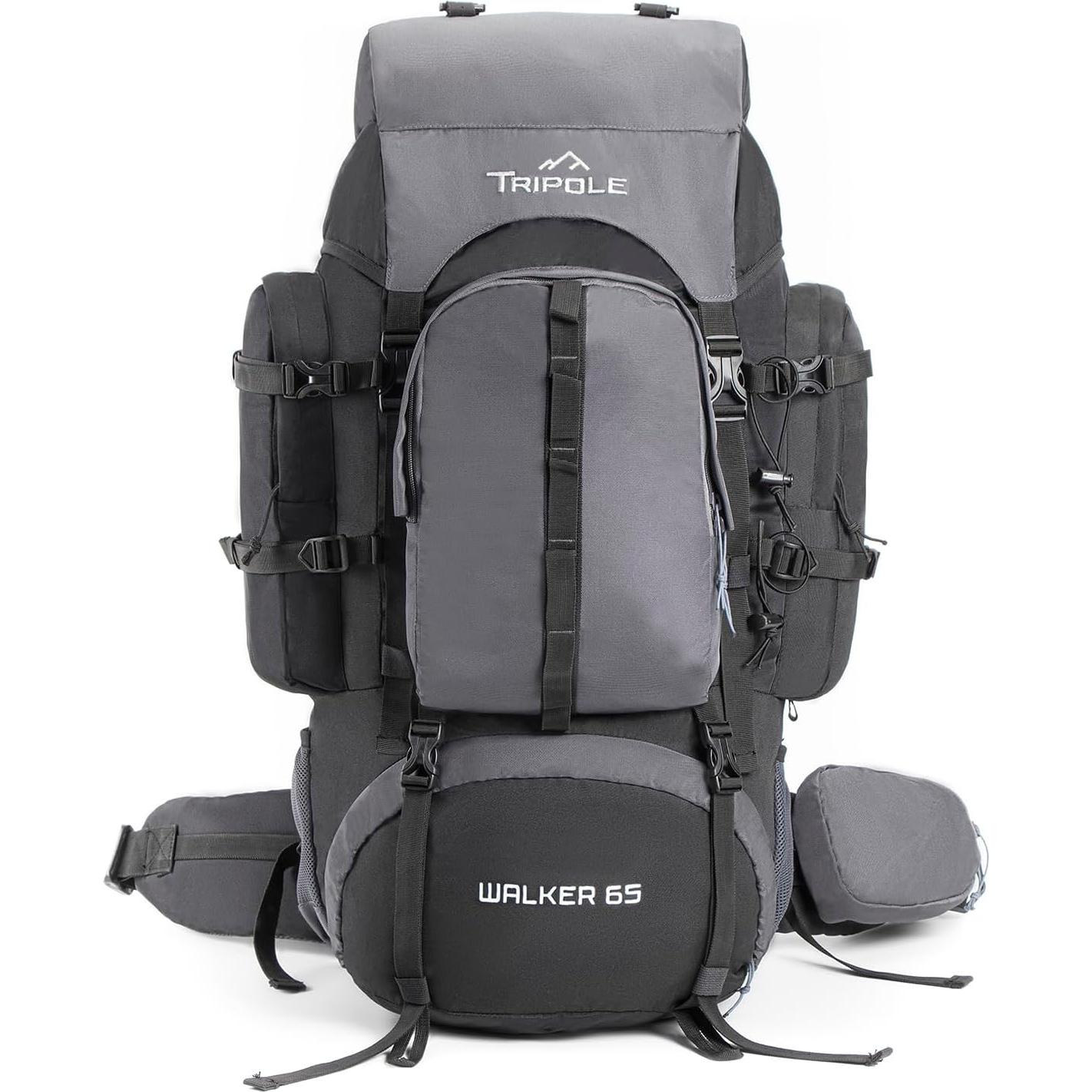 Mochila Tripole Gears 65L con Marco Interno y Plegable 20L