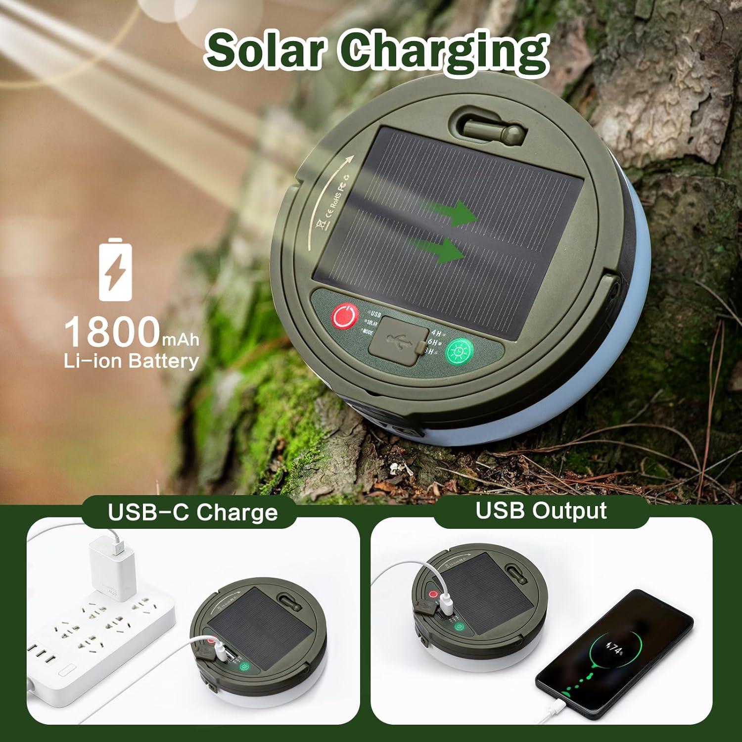 Luces de Camping Solares Sutaig 10m, 8 Modos, Impermeable